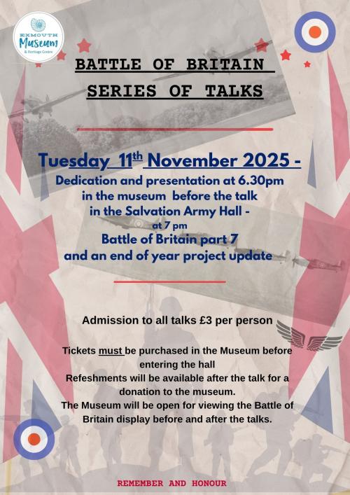 Battle of Britain Anniversary Exhibition and Talk Series